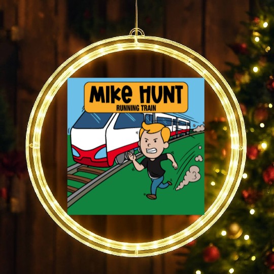 Mike Hunt Running Train LED Christmas Window Lights