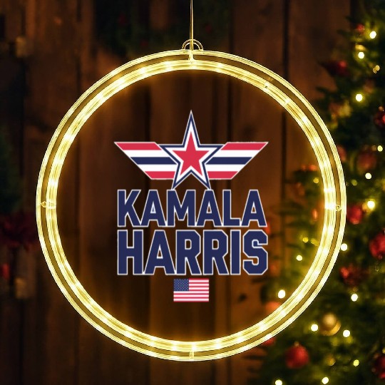Support kamala harris LED Christmas Window Lights