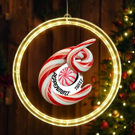 Peppermint Candy LED Christmas Window Lights