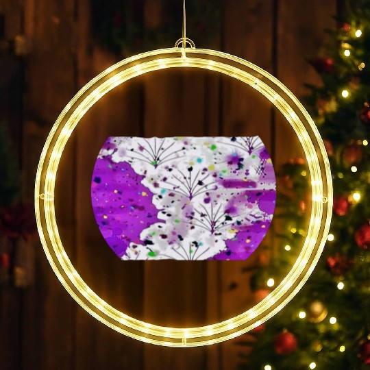 Purple Stream LED Christmas Window Lights