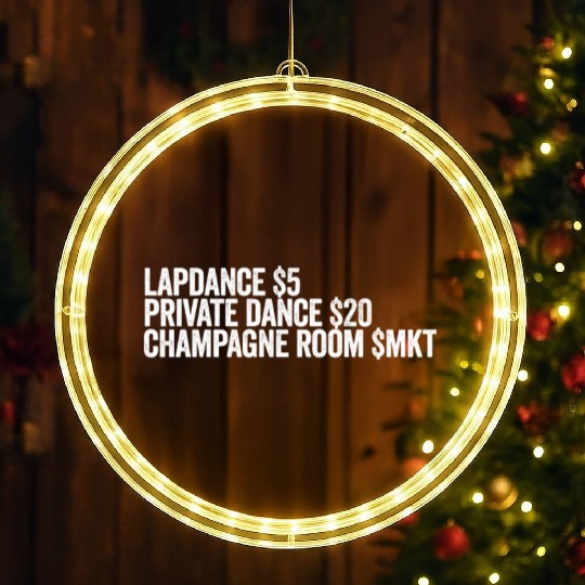 Lapdance Private Dance Champagne Room Stripperstri LED Christmas Window Lights