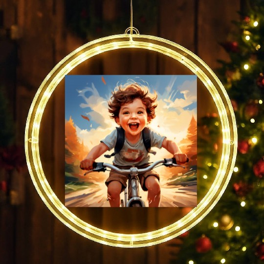 Joyful Rides LED Christmas Window Lights