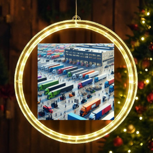 Big Trucking Company LED Christmas Window Lights