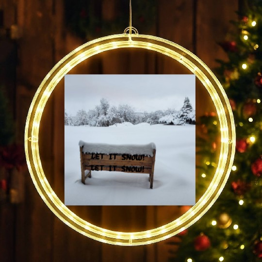 Let It Snow LED Christmas Window Lights