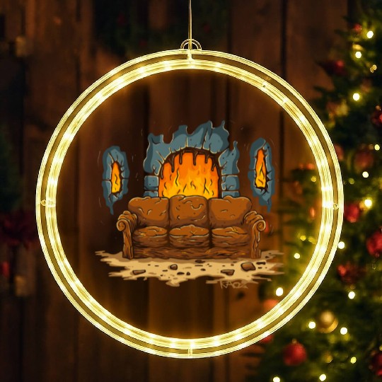 The Couch of Dungeon Hell LED Christmas Window Lights