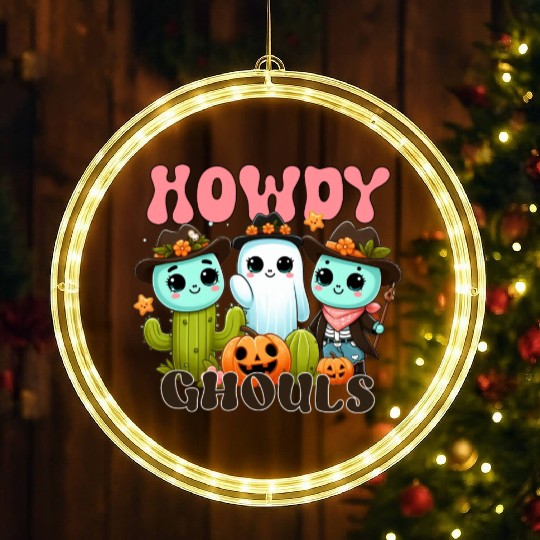 Howdy Ghouls LED Christmas Window Lights