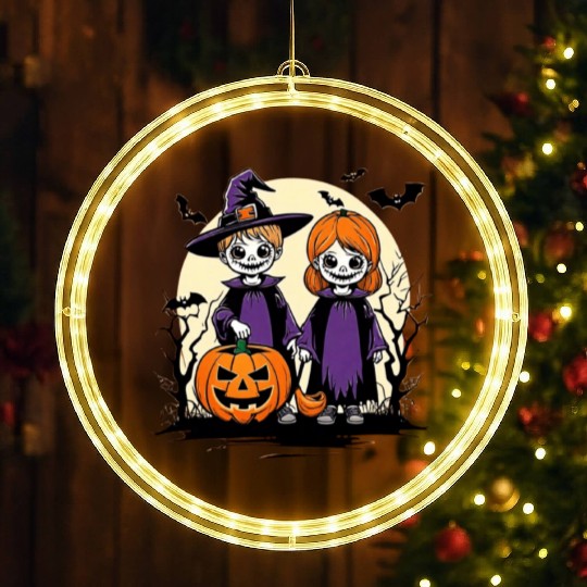 Halloween spooky trick or treat gift for all LED Christmas Window Lights