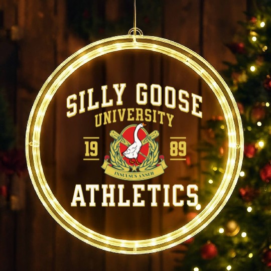 Silly Goose University Athletics Funny Goose Sport LED Christmas Window Lights