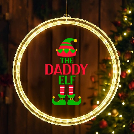 The Daddy Elf Christmas LED Christmas Window Lights
