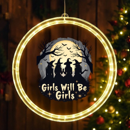 Girls Will Be Girls LED Christmas Window Lights