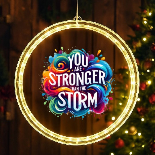 Wellness Collection - Stronger Than the Storm LED Christmas Window Lights