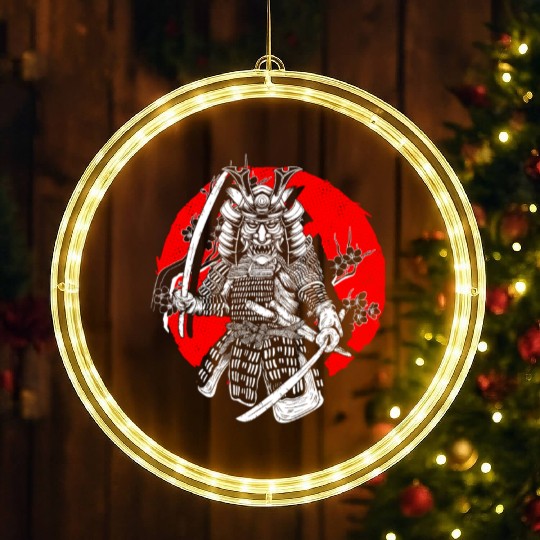 Kanji Katana Oni Demon Ninja Samurai LED Christmas Window Lights