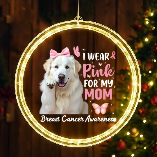 I wear Pink Great Pyrenees LED Christmas Window Lights