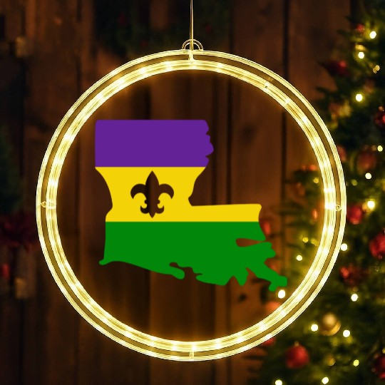 Mardi Gras in the Boot LED Christmas Window Lights