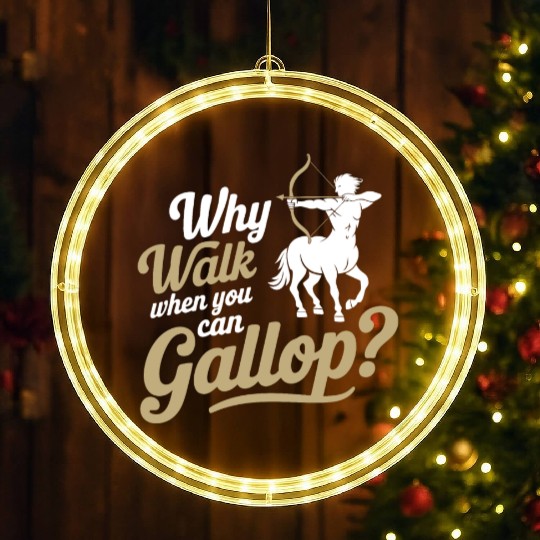 Funny Sagittarius LED Christmas Window Lights