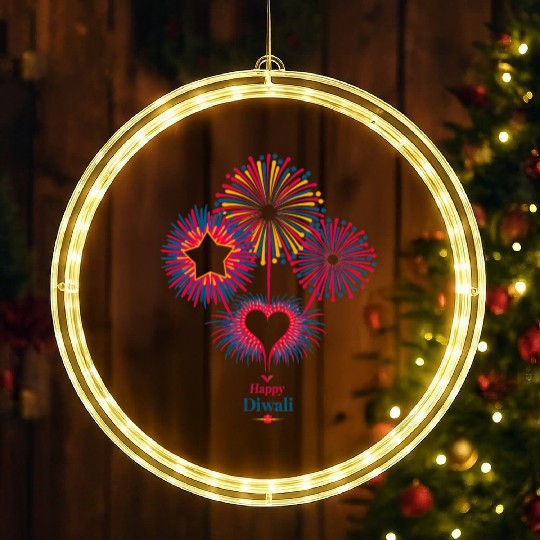 Fireworks for Diwali Celebration LED Christmas Window Lights
