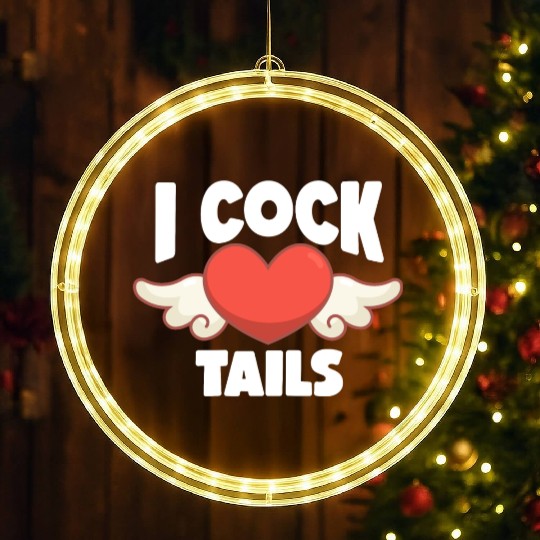 Funny I Love Cocktails 8 LED Christmas Window Lights
