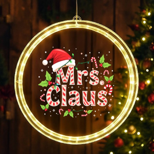 MRS CLAUS LED Christmas Window Lights