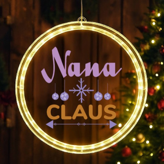 Nana Claus LED Christmas Window Lights
