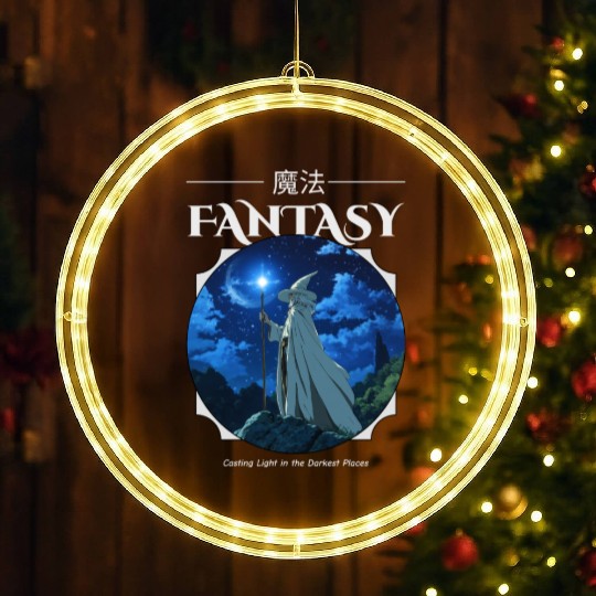 Magic Fantasy Wizard LED Christmas Window Lights