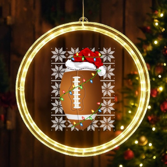 Rugby Santa LED Christmas Window Lights