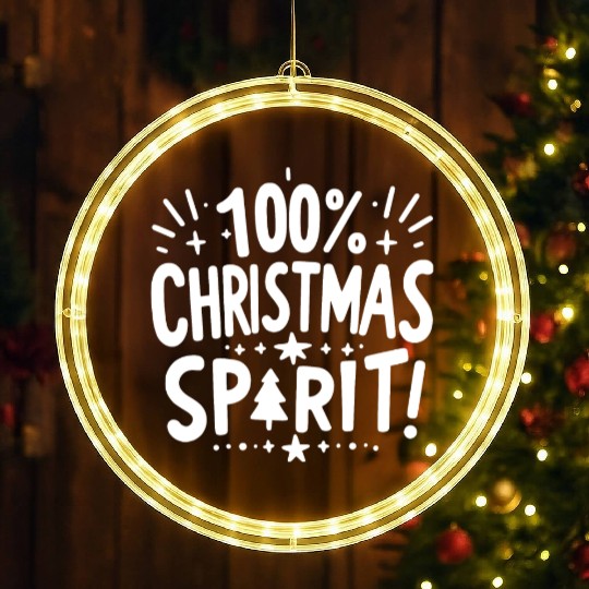 100% Christmas Spirit LED Christmas Window Lights