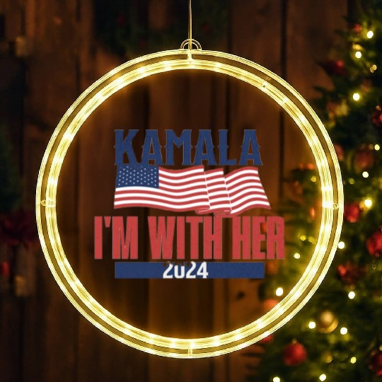 Kamala harris LED Christmas Window Lights