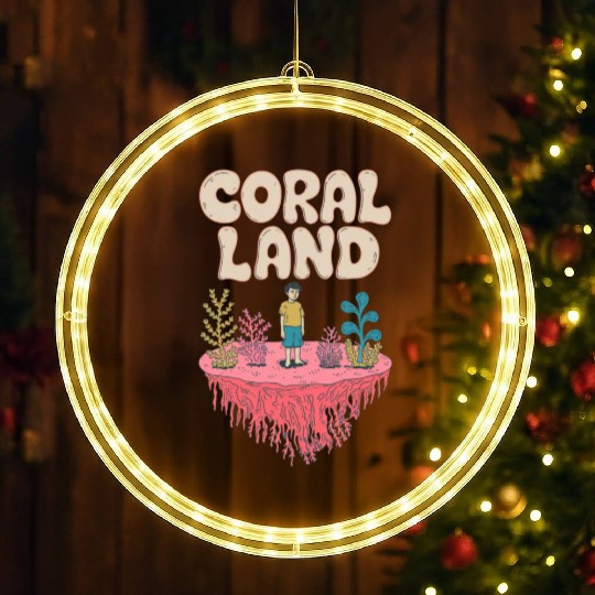Rainbow Coral Land LED Christmas Window Lights