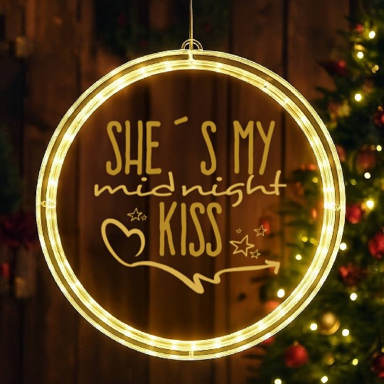 She´s my midnight Kiss LED Christmas Window Lights