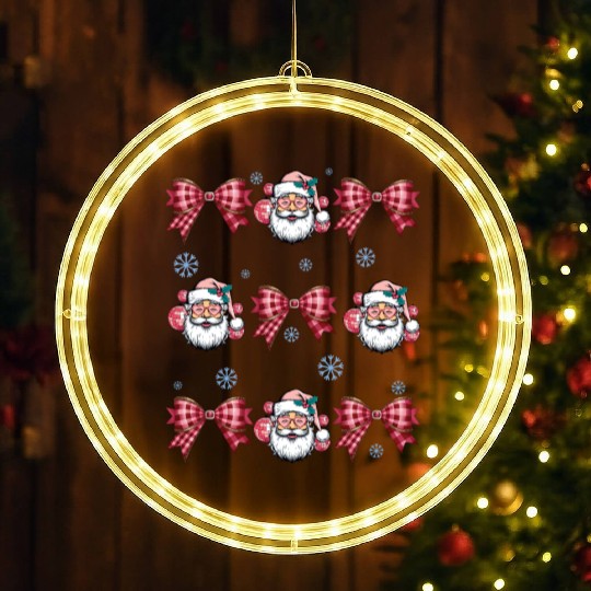 Cute Christmas, Funny Christmas, Santa Christmas LED Christmas Window Lights