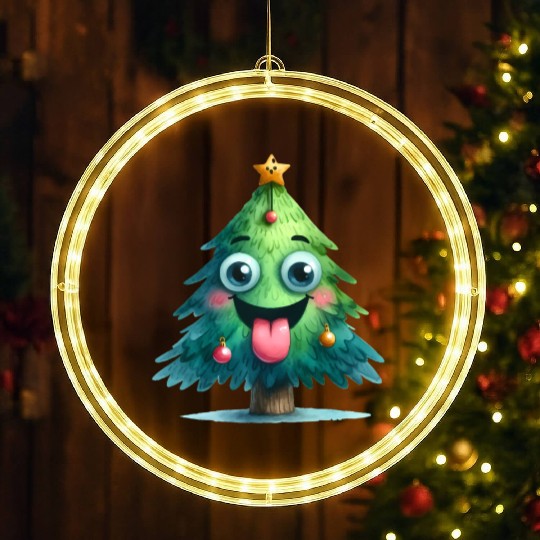 Christmas Tree, Merry Christmas LED Christmas Window Lights