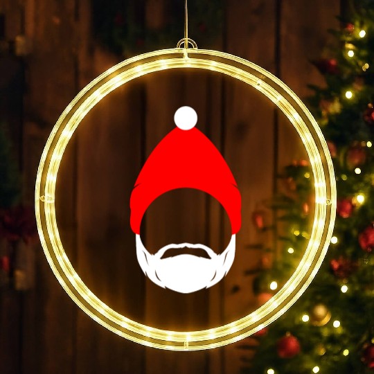 santa claus icon LED Christmas Window Lights