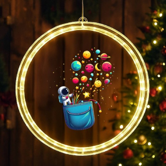 Cosmic Pocket Adventure LED Christmas Window Lights