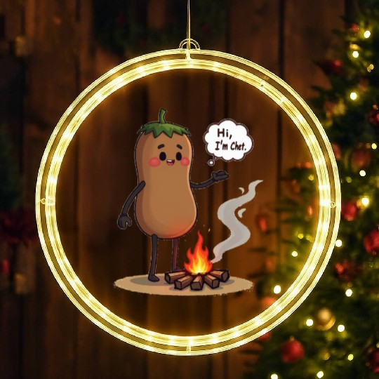Chestnuts Roasting Christmas Cartoon LED Christmas Window Lights