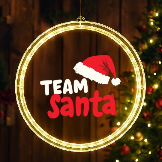 Team Santa Santa Claus Christmas Santa Claus LED Christmas Window Lights