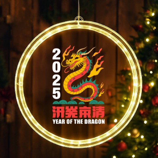 new year of the dragon LED Christmas Window Lights