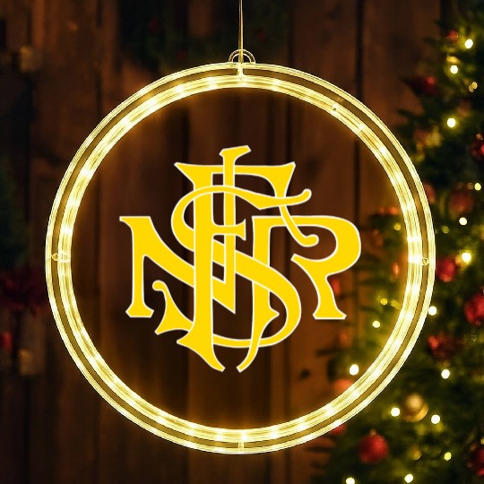 Our Lady of the Rosary of Fátima - NSRF monogram LED Christmas Window Lights