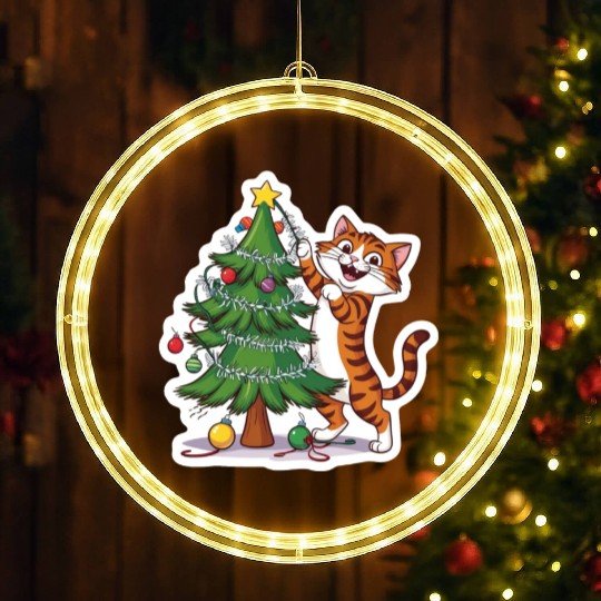 Climbing the Christmas Spirit LED Christmas Window Lights