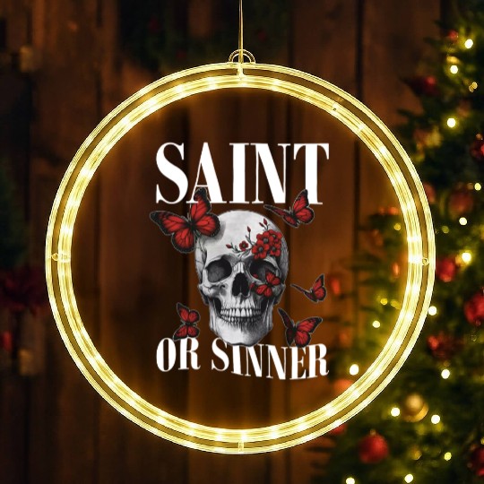 Cool Butterfly Skull LED Christmas Window Lights