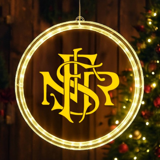 Our Lady of the Rosary of Fátima - NSRF monogram LED Christmas Window Lights