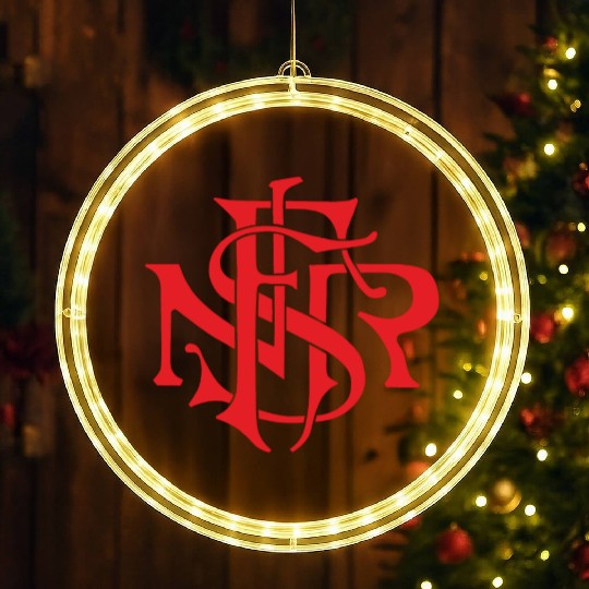 Our Lady of the Rosary of Fátima - NSRF monogram LED Christmas Window Lights