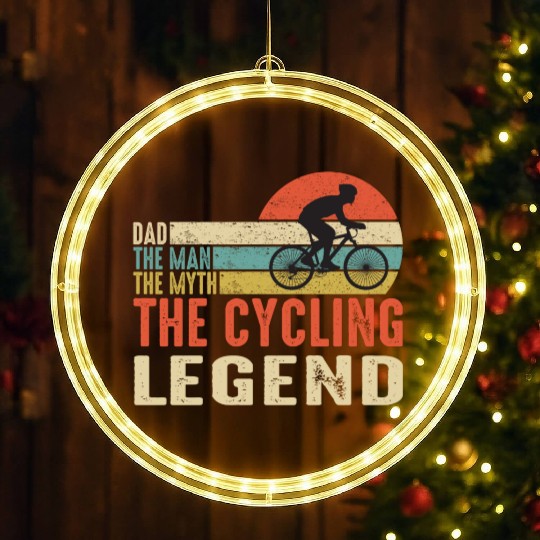 Dad: The Man, The Myth, The Legend - Bold Design LED Christmas Window Lights
