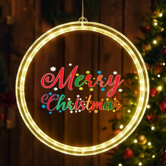 Holly Jolly Holidays : Merry Christmas LED Christmas Window Lights