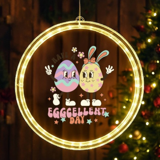 Happy Easter Day, Cute Easter LED Christmas Window Lights