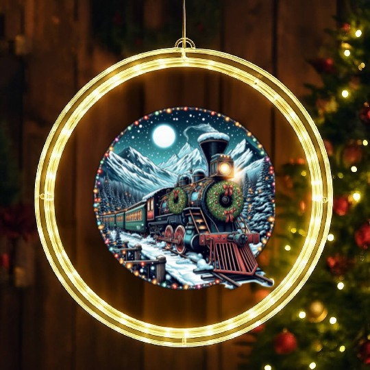 Christmas Train Journey LED Christmas Window Lights