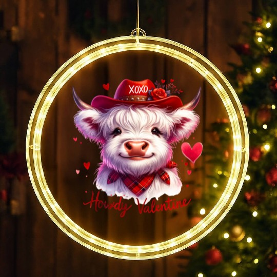 Howdy Valentine, Valentines Day LED Christmas Window Lights