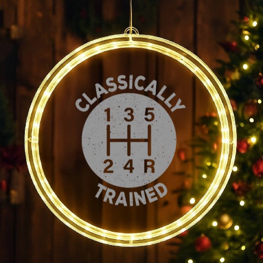 Vintage Classically Trained-Stick Shift LED Christmas Window Lights