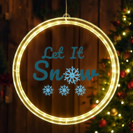 Let It Snow. Winter Aesthetics LED Christmas Window Lights
