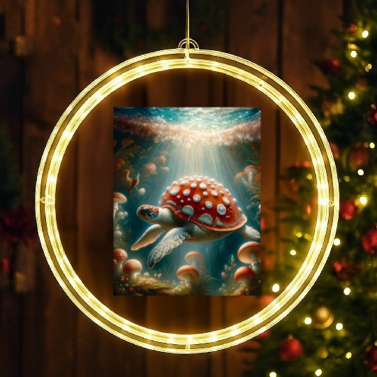Amanita the Turtle LED Christmas Window Lights