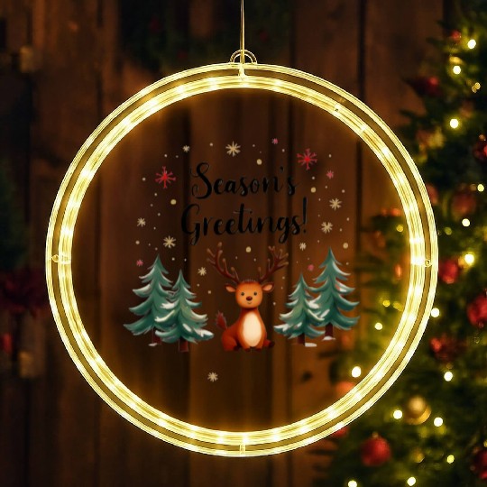 season's greetings LED Christmas Window Lights